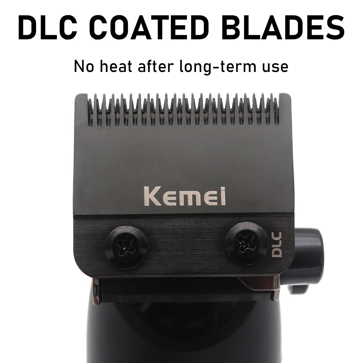 KEMEI KM-1858 DLC Blade Electric Hair Clipper Professional Cordless