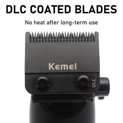 KEMEI KM-1858 DLC Blade Electric Hair Clipper Professional Cordless