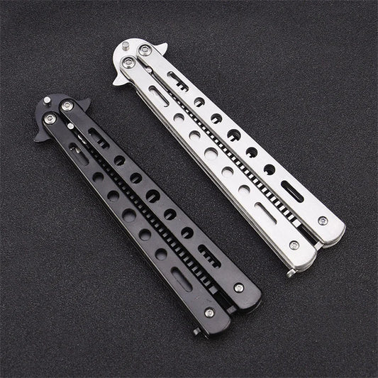 Stainless Steel Foldable Comb Practice Training Butterfly Comb