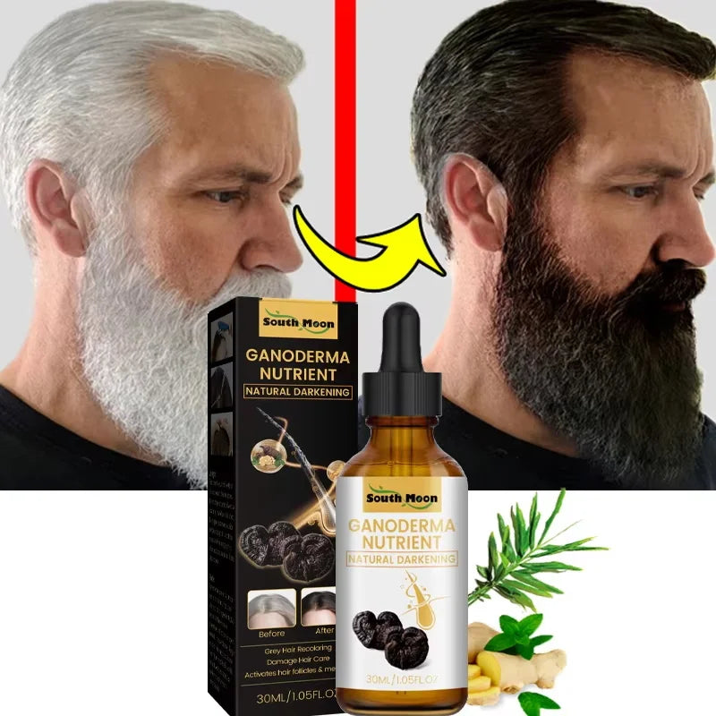 Magic White Hair to Black Shampoo Dye Soap Natural