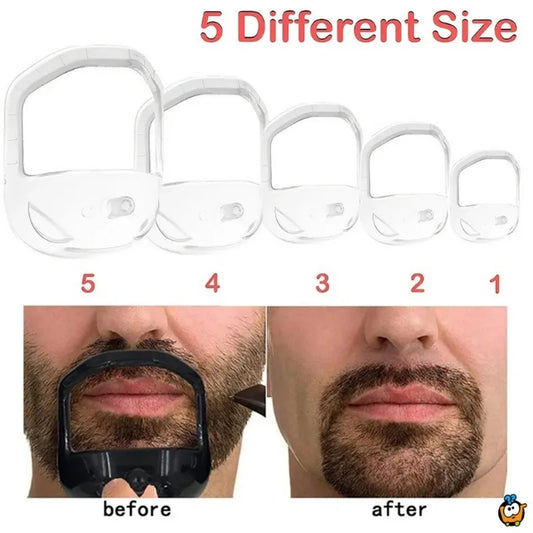 5Pcs Set Different Sizes Beard Styling Tools Shaving