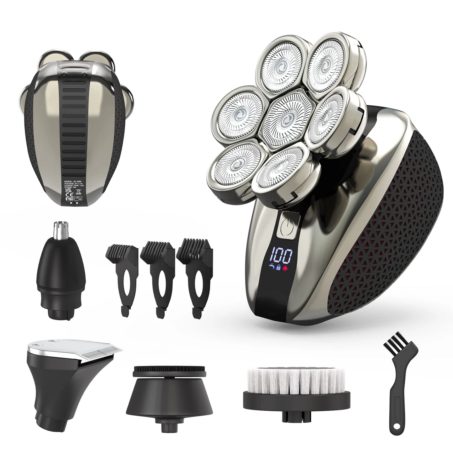 Electric 7D Floating Cutter Rechargeable Bald Head Shaving