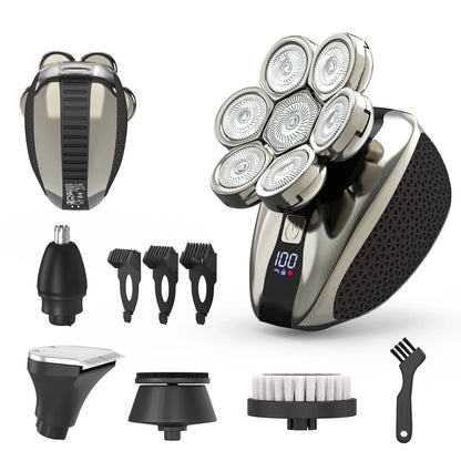 Electric 7D Floating Cutter Rechargeable Bald Head Shaving
