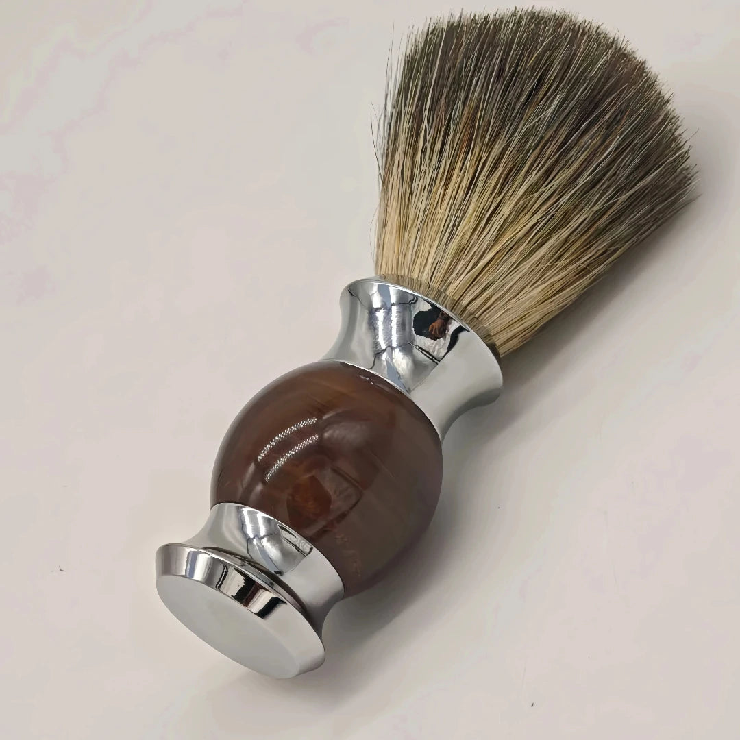 Premium Badger Hair Shaving Brush with Sleek Fine Resin