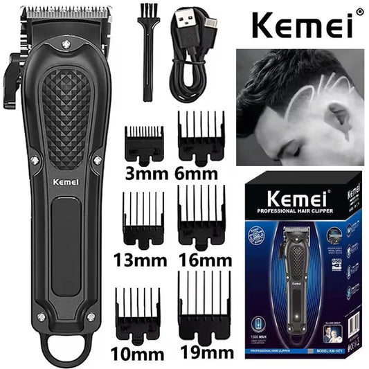 Kemei KM-1071 Electric Hair Clipper UBS Rechargeable Cordless