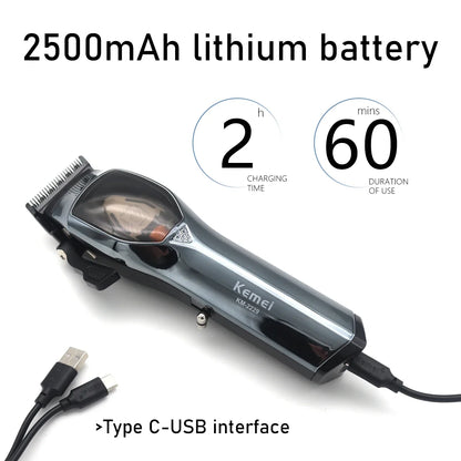 Kemei KM-2229 Men's Hair Clipper 9000 RPM Magnetic Motor