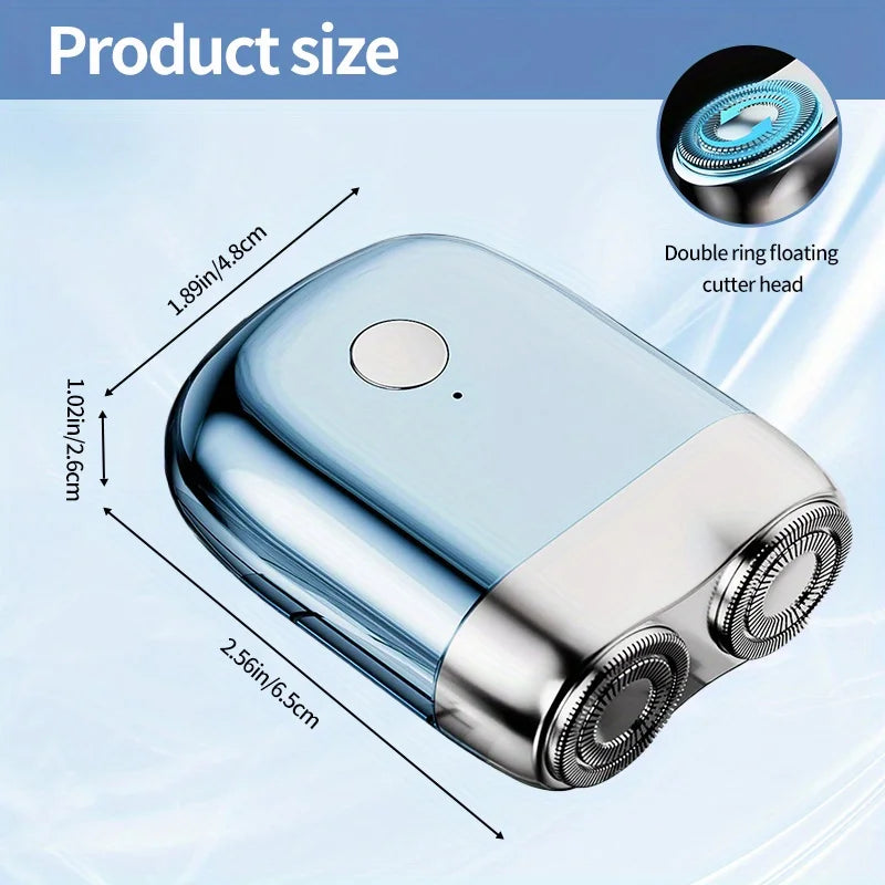 Men's electric razor Mini Double Head Electric Shaver