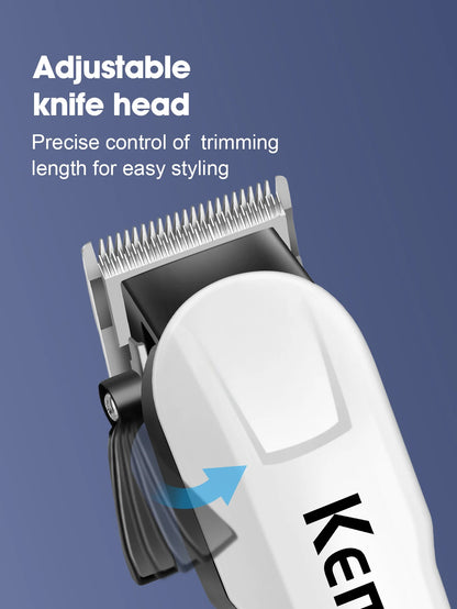 Kemei-809A Professional Hair Trimmer Adjustable Electric Clipper