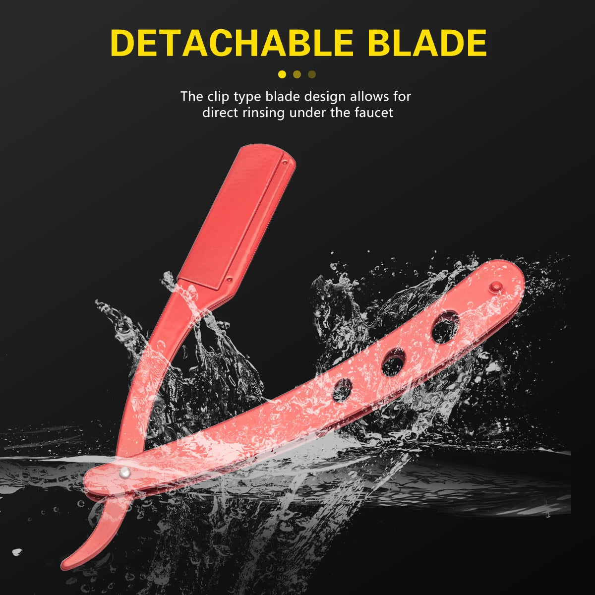 Men Straight Razor Edge Stainless Steel Sharp Razor