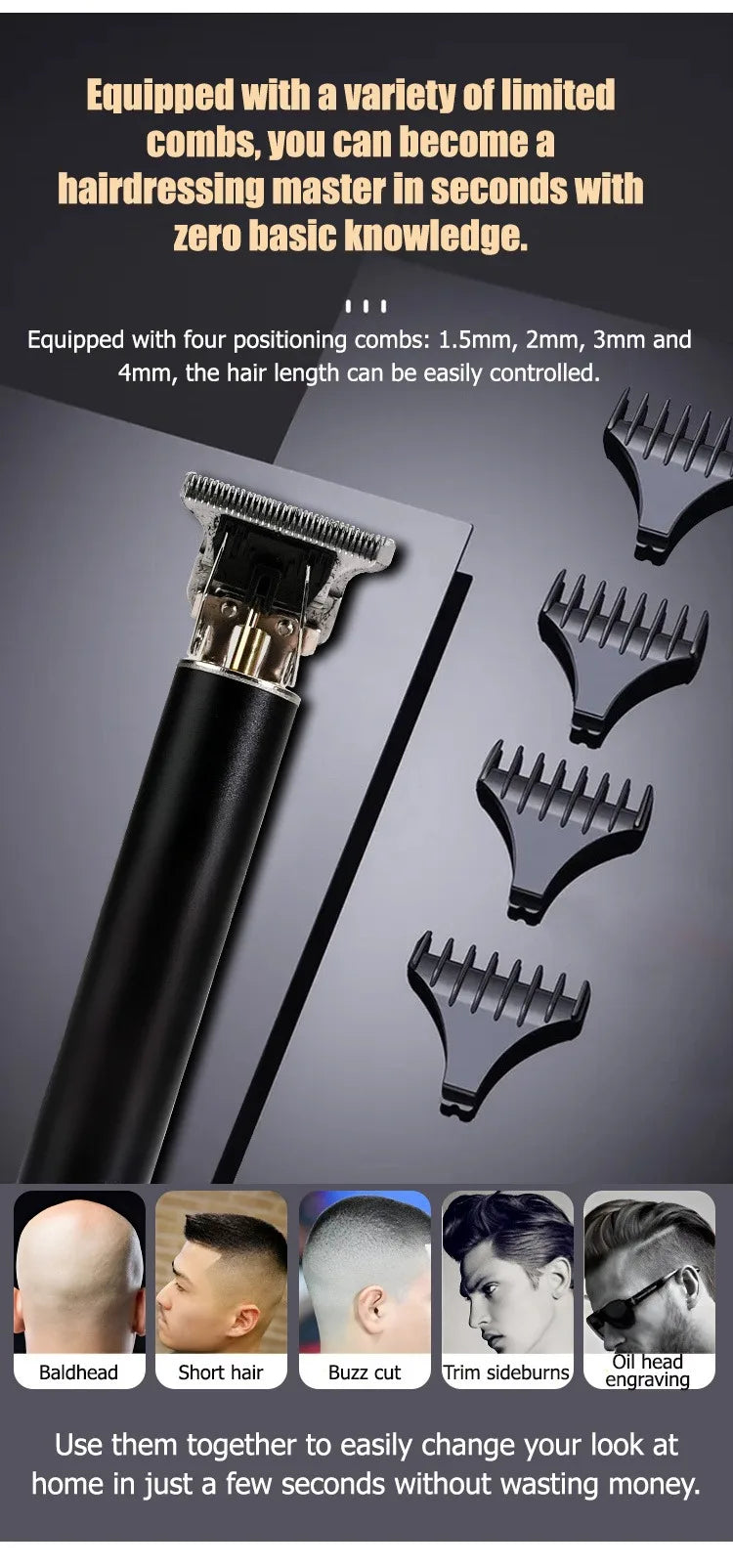 Hair Clipper Professional Hair Cutting Machine Barber for Men