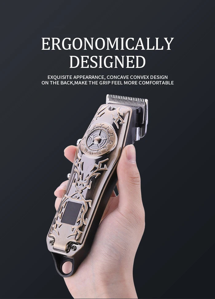 Kemei Cordless Professional Hair Clipper Barber Trimmer  Kit KM-2617
