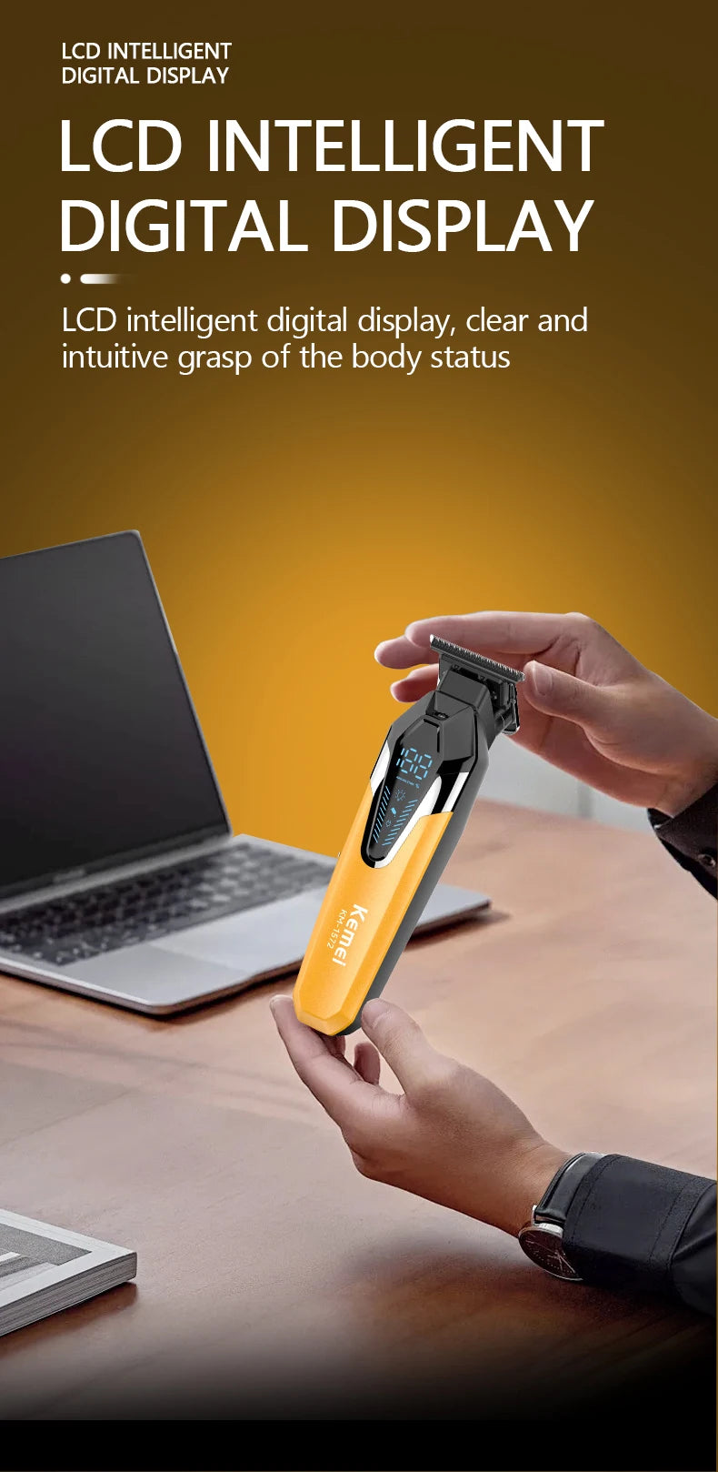 Kemei Hair Trimmers Electric Clippers Professional Hair Trimmers KM-1572