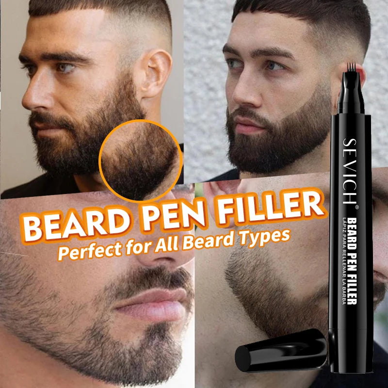 Beard Filling Pen Kit for Men 4-Tip Beard Repair Filler Pencil