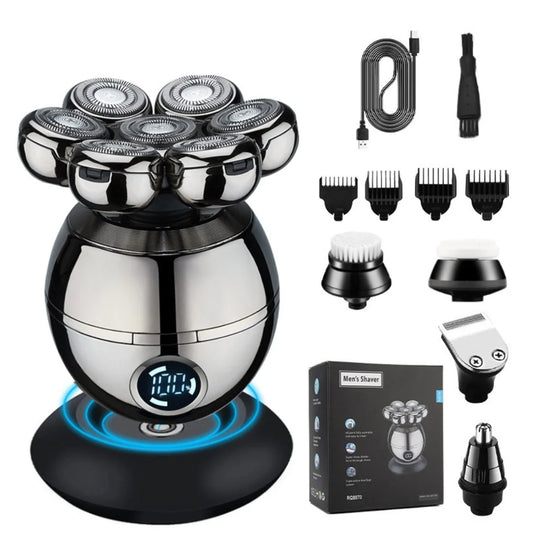 Electric Shaver 7D Floating Cutter Head Base Skull Shaver Shaving