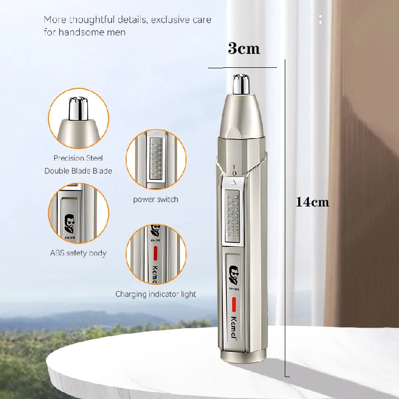 Original Kemei all in one Rechargeable Ear Nose Hair Trimmer