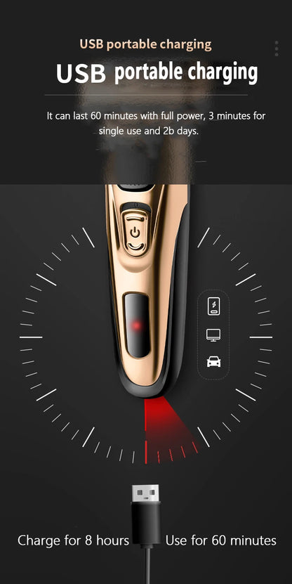 Kemei 3 In 1 Powerful Electric Shaver Facial Body Hair Trimmer KM-1429