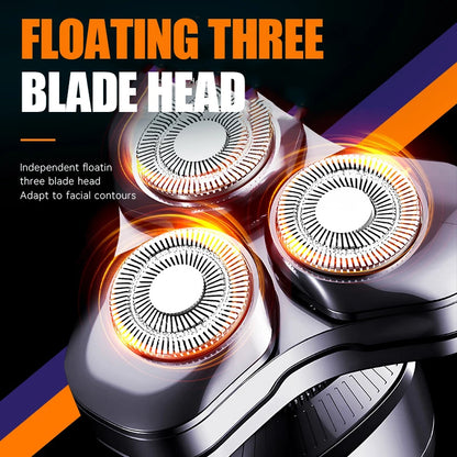 KEMEI Electric Shaver Rotary Beard Trimmer Hair Cutting Shaving