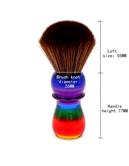 26mm Rainbow Brown Hair Mens Shaving Brushes