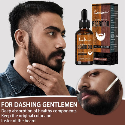 5 pieces Men's Beard Growth Care Kit Moisturizing Beard Set