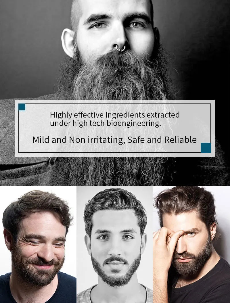 Sevich Men's Beard Growth Oil Care Products Beard Dyeing Cream Kit