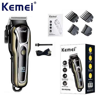 Kemei KM-PG1990A USB Rechargeable Electric Hair Clipper