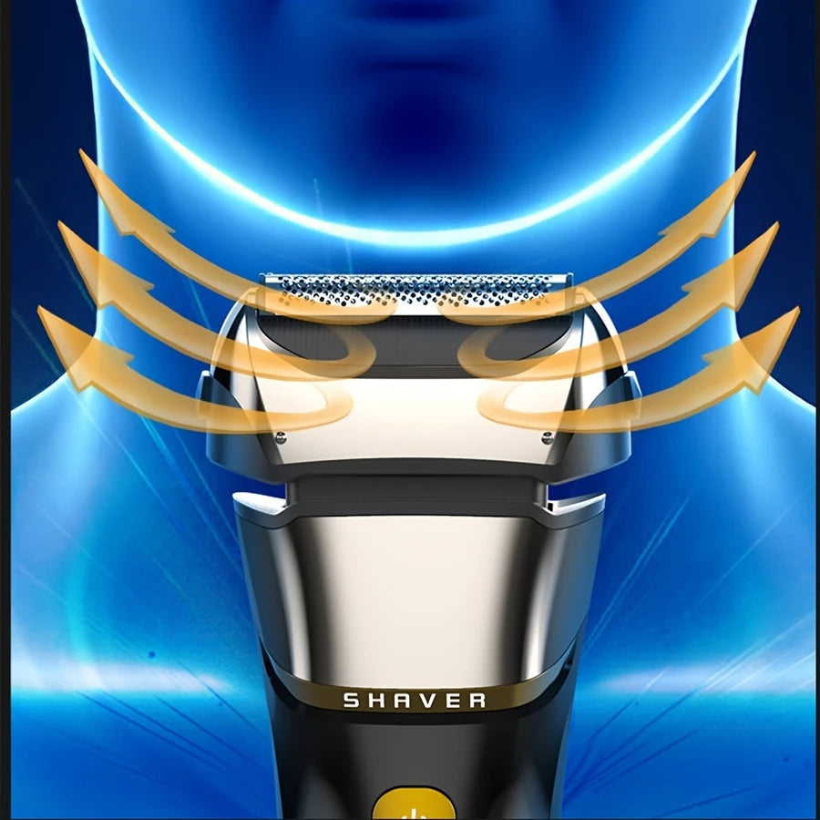 Men's electric shaver reciprocating aluminum foil shaver