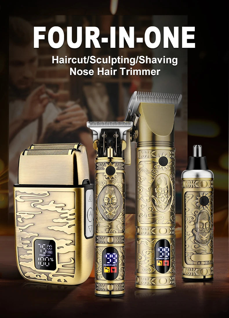 Resuxi 740 All Metal Hair Clippers Ears Nose Hair Trimmer