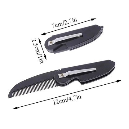 50/100pcs Portable Folding Beard Comb for Men Pocket-Sized
