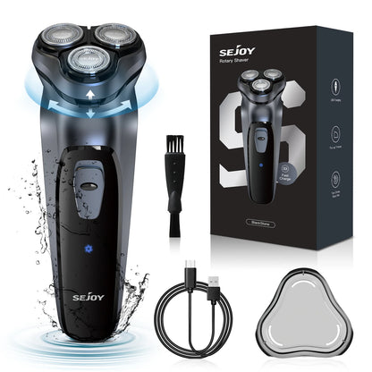 Sejoy Electric Razor for Men Waterproof Rechargeable Electric Shavers