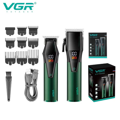 VGR Hair Trimmer Professional Clipper Barber Adjustable Haircut V-677