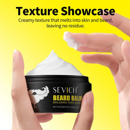 SEVICH Natural Beard Balm Wax Beard Growth Oil for Men