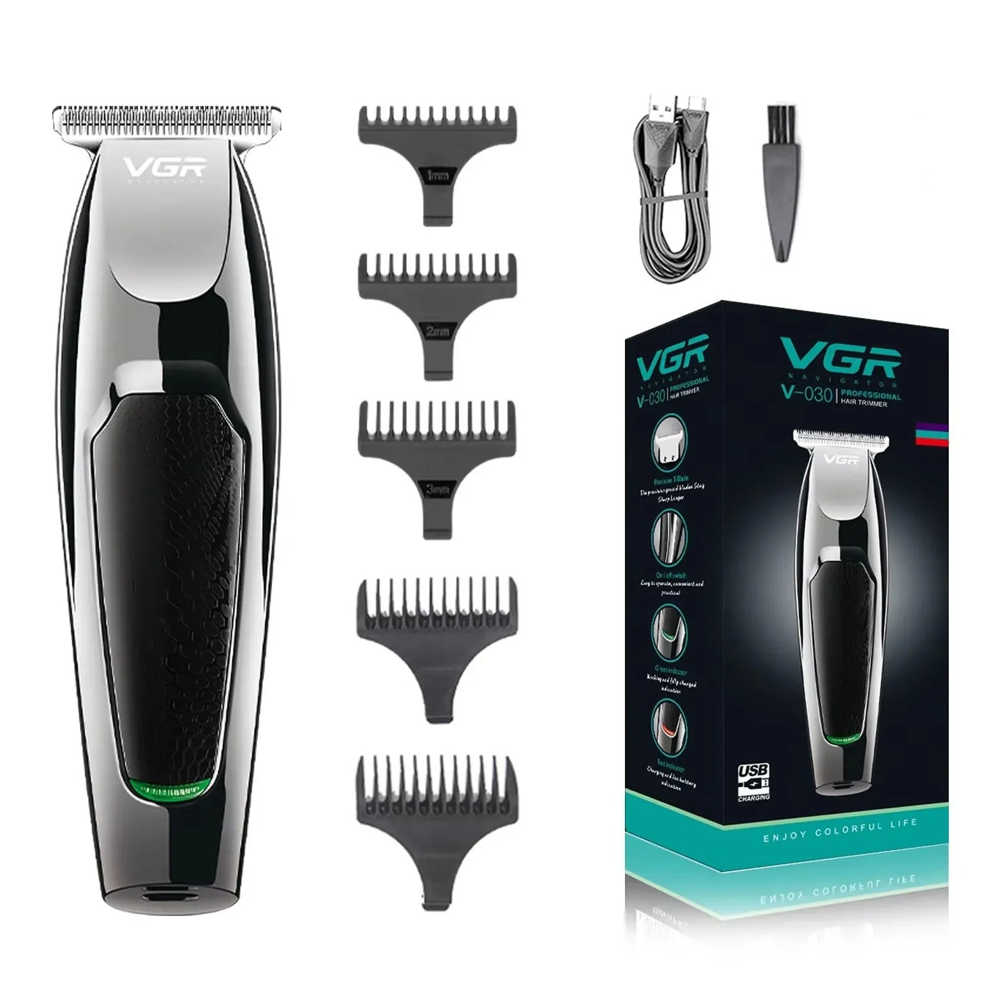 VGR Hair Clippers Professional Barber Clippers  V-030