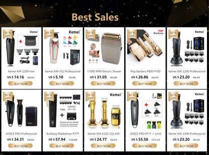 Kemei KM-253 Professional Hair Clipper USB Charging Hair Cutting