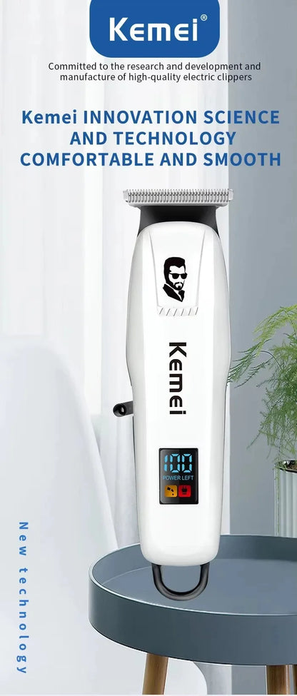 Kemei KM-PG809A KM-PG232 LCD USB Charging Hair Clipper