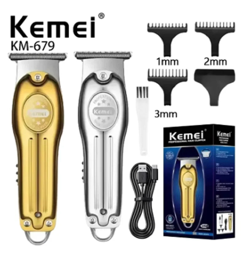 Kemei Professional Hair Trimmer Electric Hair Clipper Bareheaded