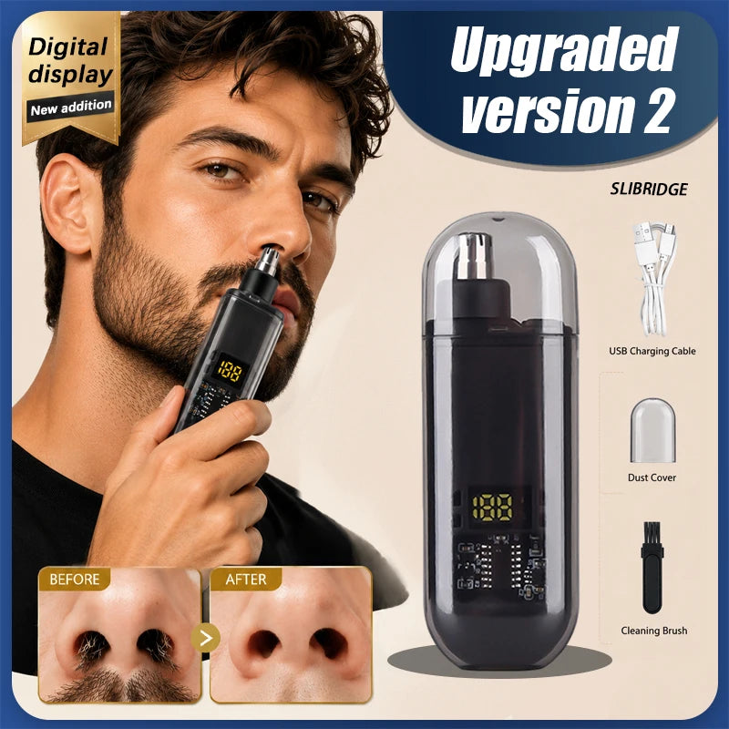 Newly Upgraded 2.0 Nose Hair Trimmer Electric Rechargeable