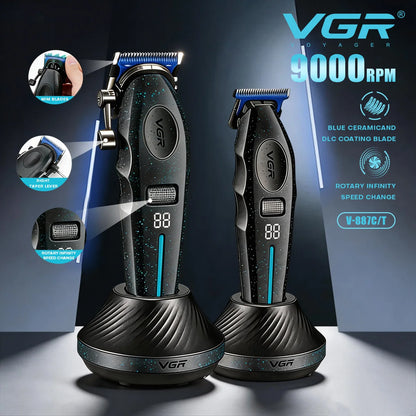 VGR Hair Trimmer 9000 RPM Clippers  V-887