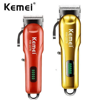 Kemei Cordless Hair Clippers Men Professional Hair Trimmer
