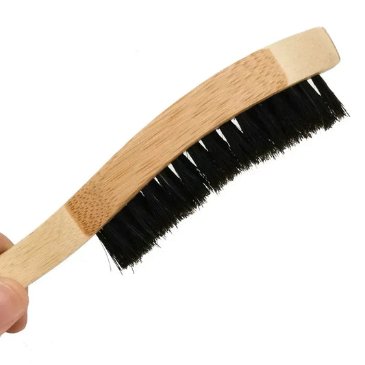 Beech Long Handle Brush for Men's Mustache Shaving