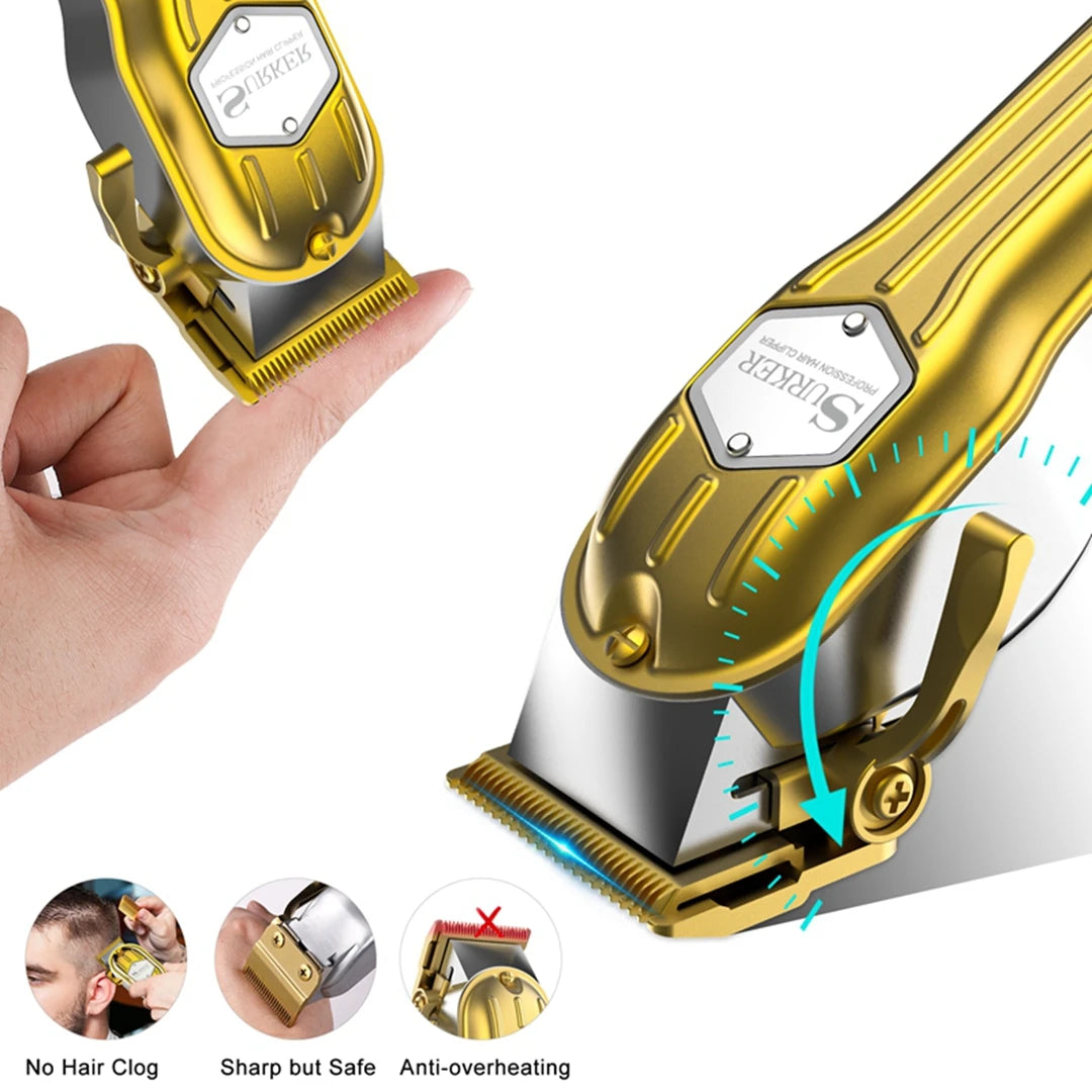 Surker  Gold Trimmer for Men Hair Clipper Razor  K7S