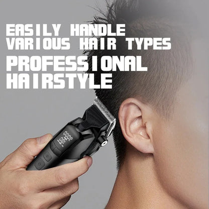 Kemei Professional Barber Hair Clippers Rechargeable Cordless