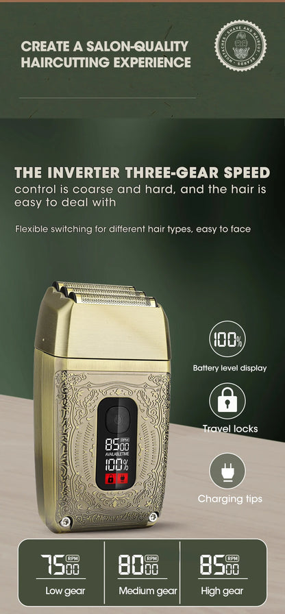 RESUXI XHJ-188 8500 RPM Professional Hair Clipper Electric Shaver