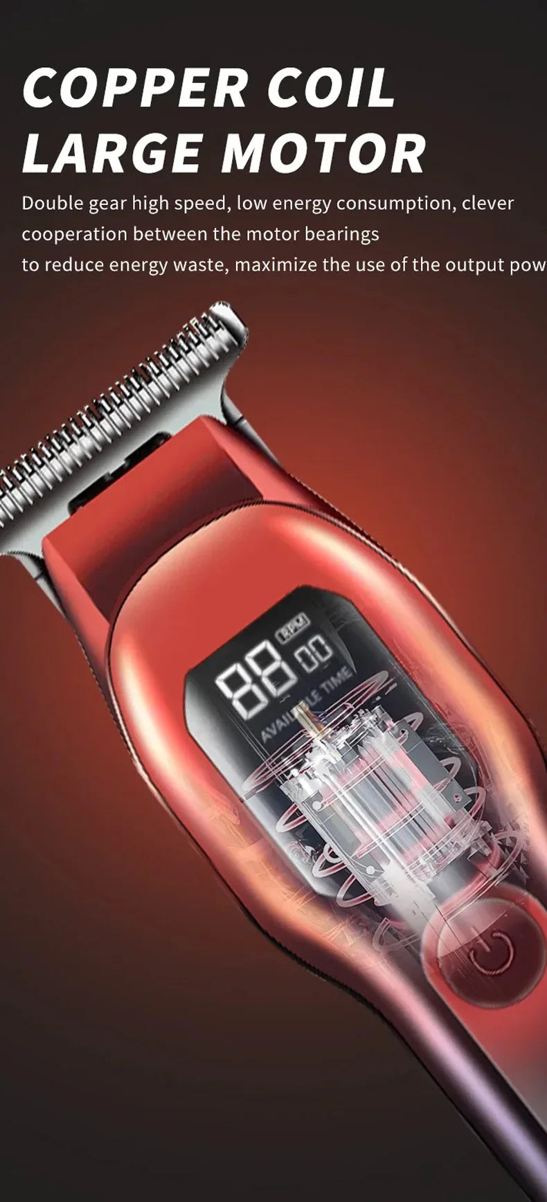 Hair Beard Trimmer for Men Professional T Liners Clippers Kit