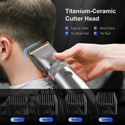 SEJOY Hair Trimmer for Men Hair Clippers for Barbers  Electric Trimmer