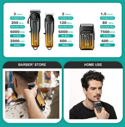 VGR 644 gradient hair cutting combination electric shaver