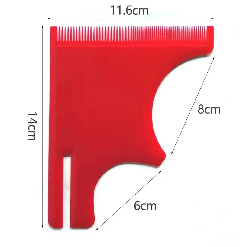 Multi-Curve Hairline Stencil for Men Beard Template