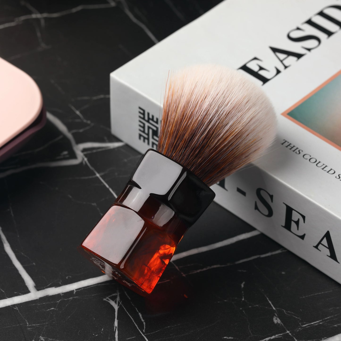 Moka Express Synthetic Hair Barbe Mens Shaving Brush