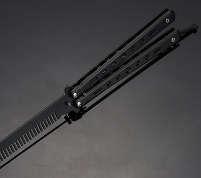 Foldable Comb Stainless Steel Butterfly Knife Comb