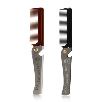 Multifunctional Folding Comb Men Beard Styling Combs