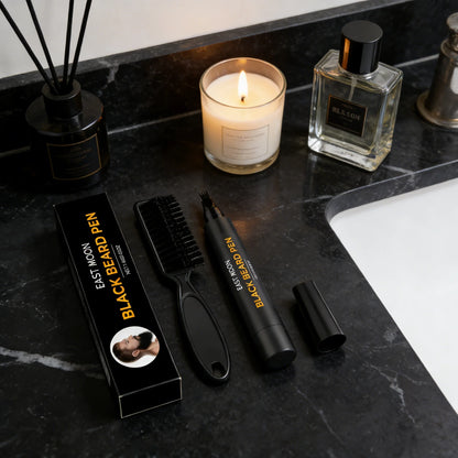 East Moon Black Beard Filler Pen with Brush Fast Permanent Coloring